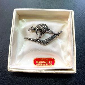Vintage Marcasite Kangaroo Pin